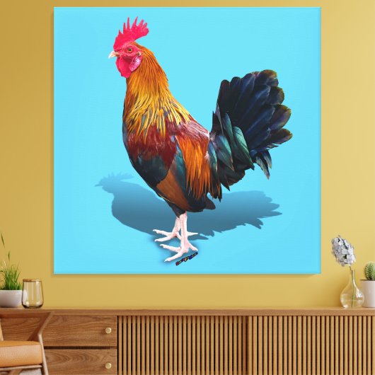 Toile Key West - Rooster tzigane (Insitu(Salon))