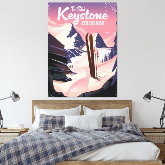Toile Keystone to ski (Insitu(Chambre))
