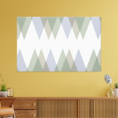 Toile Khaki triangles (Insitu(Salon))