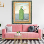 Toile Khawa Khizir Khan équitation sur un poisson, du Pe (Insitu(Salon))