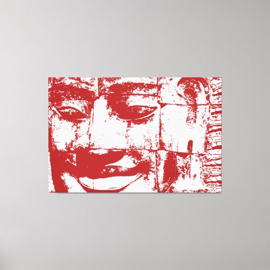 Toile Khmer Stone Face ... Bayon Temple, Cambodge Canvas (Recto)