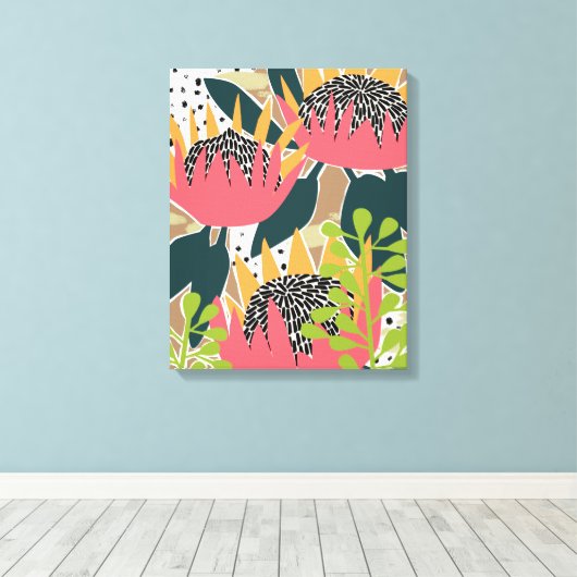 Toile King Protea I (Insitu (Plancher de Bois))