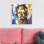 TOILE KING TUT-FRANÇAIS BULLDOG (Insitu(Salon))