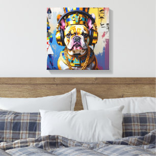 TOILE KING TUT-FRANÇAIS BULLDOG