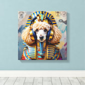 TOILE KING TUT-FRANÇAIS POODLE (Insitu (Plancher de Bois))