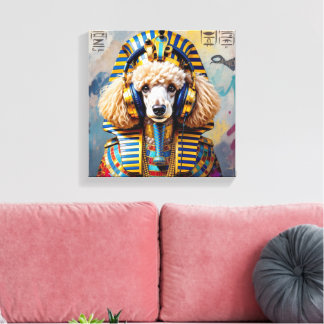 TOILE KING TUT-FRANÇAIS POODLE