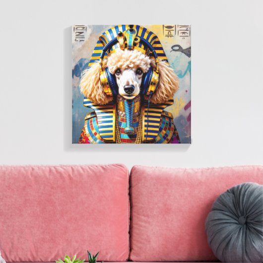 TOILE KING TUT-FRANÇAIS POODLE (Insitu(Salon))