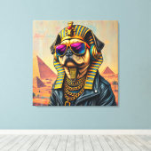 TOILE KING TUT PUG COOL 6 (Insitu (Plancher de Bois))