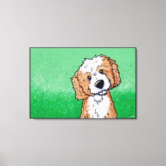 Toile KiniArt Apricot Goldendoodle (Recto)