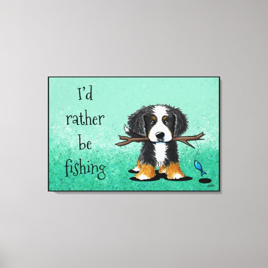 Toile KiniArt Bernese Mountain Dog Canvas Imprimer (Recto)