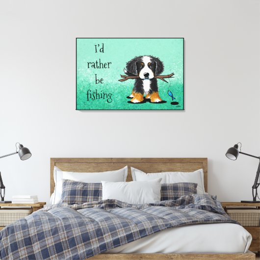 Toile KiniArt Bernese Mountain Dog Canvas Imprimer (Insitu(Chambre))