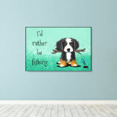 Toile KiniArt Bernese Mountain Dog Canvas Imprimer (Insitu (Plancher de Bois))