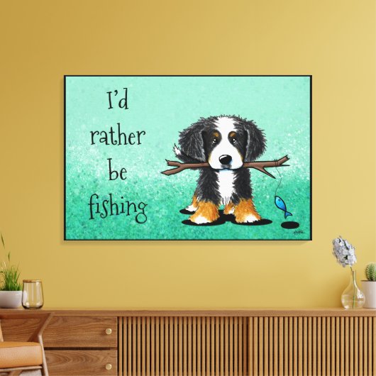 Toile KiniArt Bernese Mountain Dog Canvas Imprimer (Insitu(Salon))