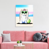 Toile KiniArt Biewer Yorkie Terrier Canvas Imprimer (Insitu(Salon))