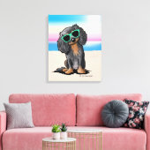 Toile KiniArt Cavalier King Charles Spaniel Beach (Insitu(Salon))