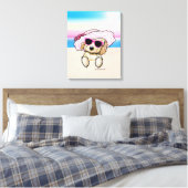 Toile KiniArt Goldendoodle Dog Beach (Insitu(Chambre))