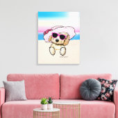Toile KiniArt Goldendoodle Dog Beach (Insitu(Salon))