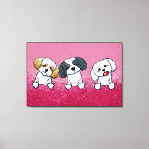 Toile KiniArt Shih Tzu