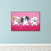 Toile KiniArt Shih Tzu (Insitu (Plancher de Bois))