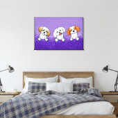 Toile KiniArt Shih Tzu Trio (Insitu(Chambre))