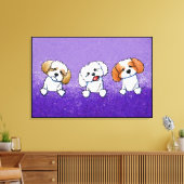 Toile KiniArt Shih Tzu Trio (Insitu(Salon))