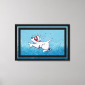 Toile KiniArt Westie Diver (Recto)