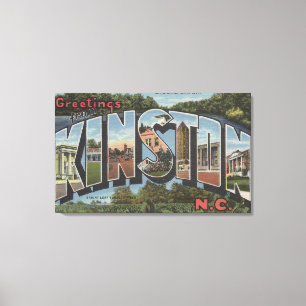 Toile Kinston, Caroline du Nord - Scènes de grandes lett