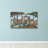 Toile Kinston, Caroline du Nord - Scènes de grandes lett (Insitu (Plancher de Bois))