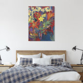 Toile Kirchner Expressionniste Lys orangés vibrants Art (Insitu(Chambre))