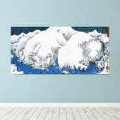 Toile Kiso Road Snowstorm Hiroshige Art japonais (Insitu (Plancher de Bois))