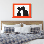 TOILE KISSING COUPLE (Insitu(Chambre))