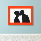 TOILE KISSING COUPLE (Insitu (Plancher de Bois))