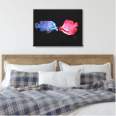Toile "Kissing Fish" Art de Mike Quinn (Insitu(Chambre))
