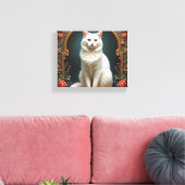 Toile Kit de peinture diamantée White Cat 5D (Insitu(Salon))