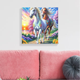 Toile Kit de peinture en diamant 5D Design de cheval do-