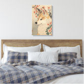 Toile Kitsune & cherry blossom (Insitu(Chambre))