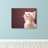 Toile Kitten avec Whiskers (Insitu (Plancher de Bois))