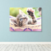 Toile Kitten Dans Un Panier (Insitu (Plancher de Bois))