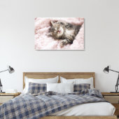 Toile Kitten Dormir sur la serviette (Insitu(Chambre))