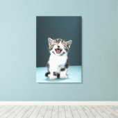 Toile Kitten mewing (Insitu (Plancher de Bois))