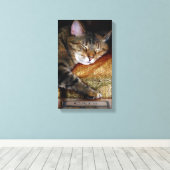 Toile Kitty Sleepy Book (Insitu (Plancher de Bois))