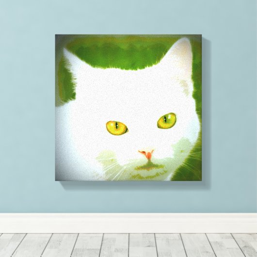 Toile kittycat blanc (Insitu (Plancher de Bois))