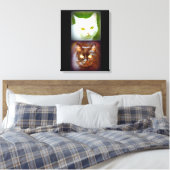 Toile kittycats blancs/noirs (Insitu(Chambre))
