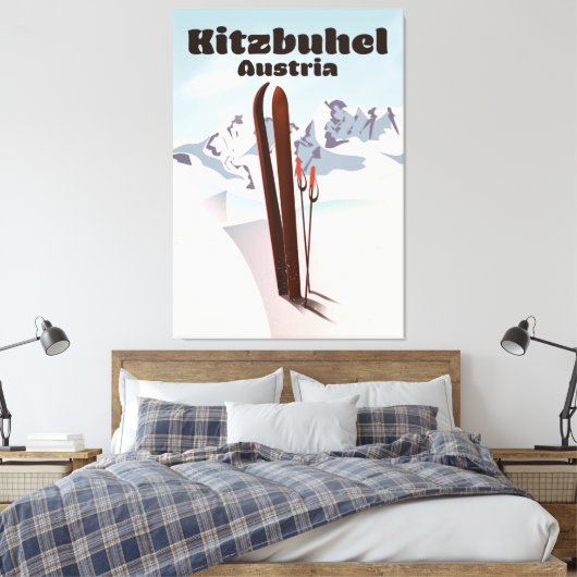 Toile kitzbuhel affiche autrichienne (Insitu(Chambre))