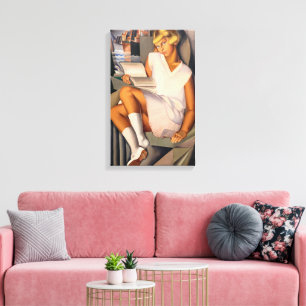 Toile Kizette en Rose   Tamara de Lempicka