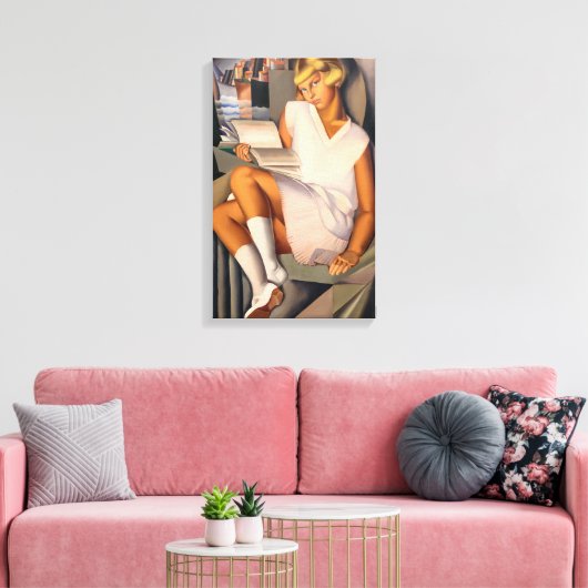 Toile Kizette en Rose | Tamara de Lempicka | (Insitu(Salon))