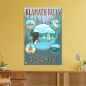 Toile Klamath Falls, OregonScenic Travel Poster (Insitu(Salon))