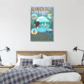 Toile Klamath Falls, OregonScenic Travel Poster (Insitu(Chambre))