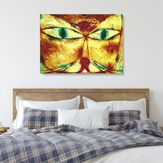 Toile Klee - Chat et Oiseau (Insitu(Chambre))