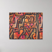 Toile Klee Expressionniste Forêt Abstraite Art Moderne (Recto)